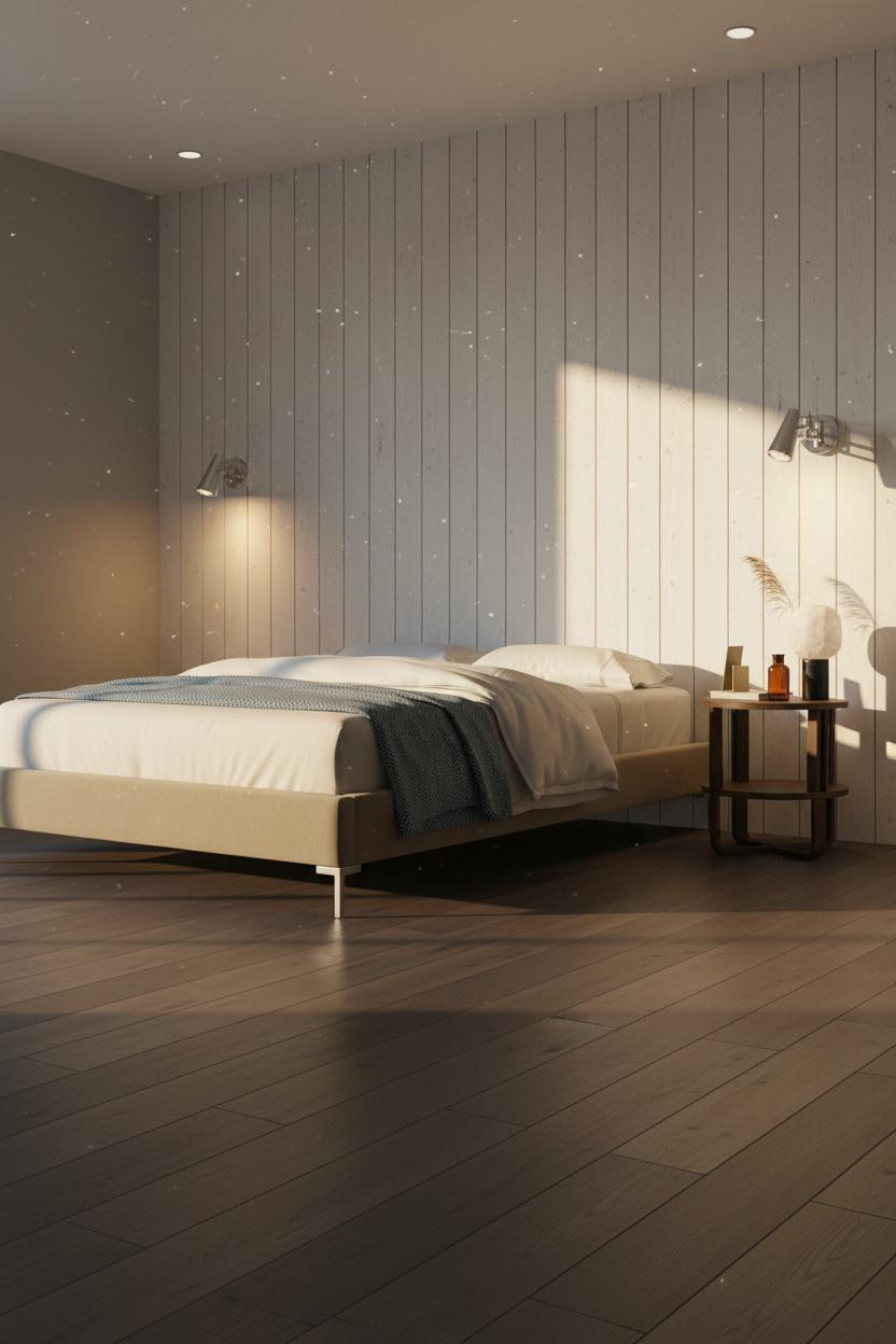 Japandi Nightstand Mid Century Modern Light Wood