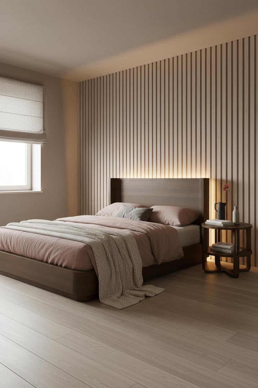 Japandi Nightstand Mid Century Modern Light Wood