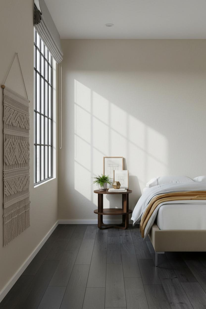 Japandi Nightstand Mid Century Modern Light Wood