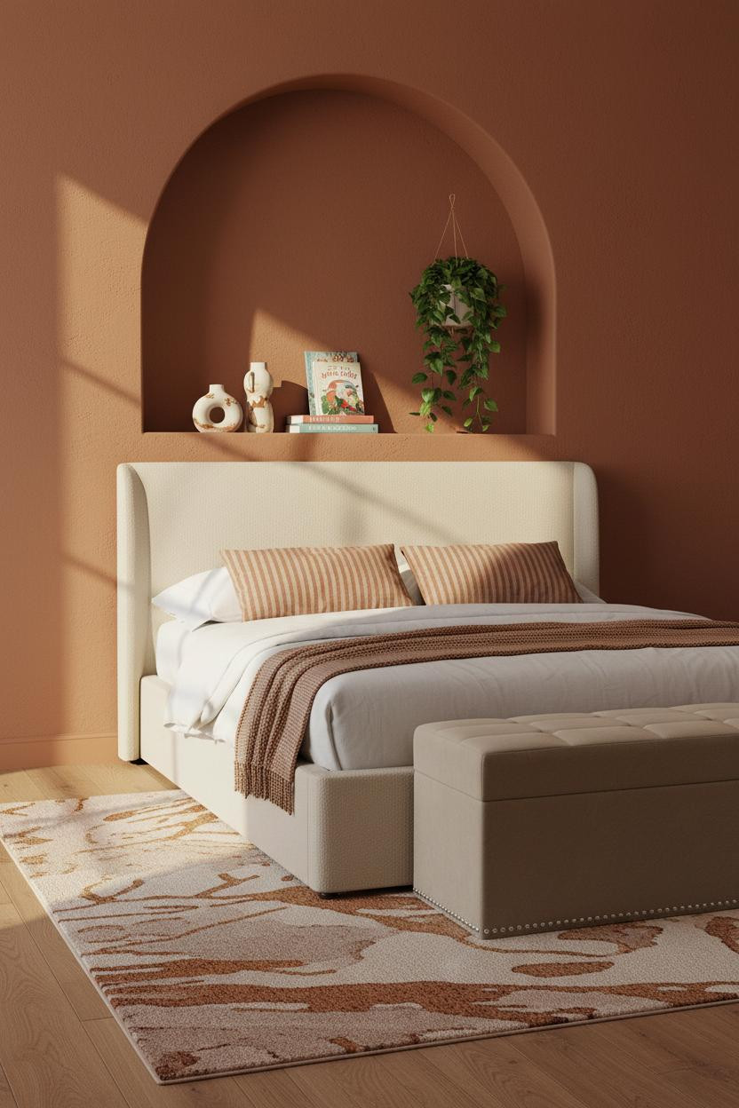 Kids Room Terracotta Accent Wall Niche