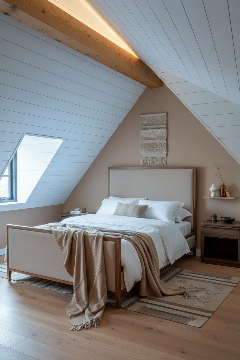Loft Bedroom Sloped Ceiling Dormer Window