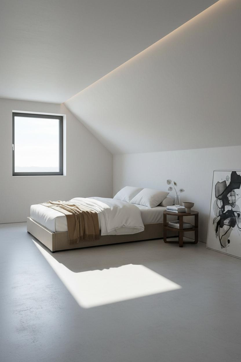 Loft Conversion Bedroom Dormer Window Scandi