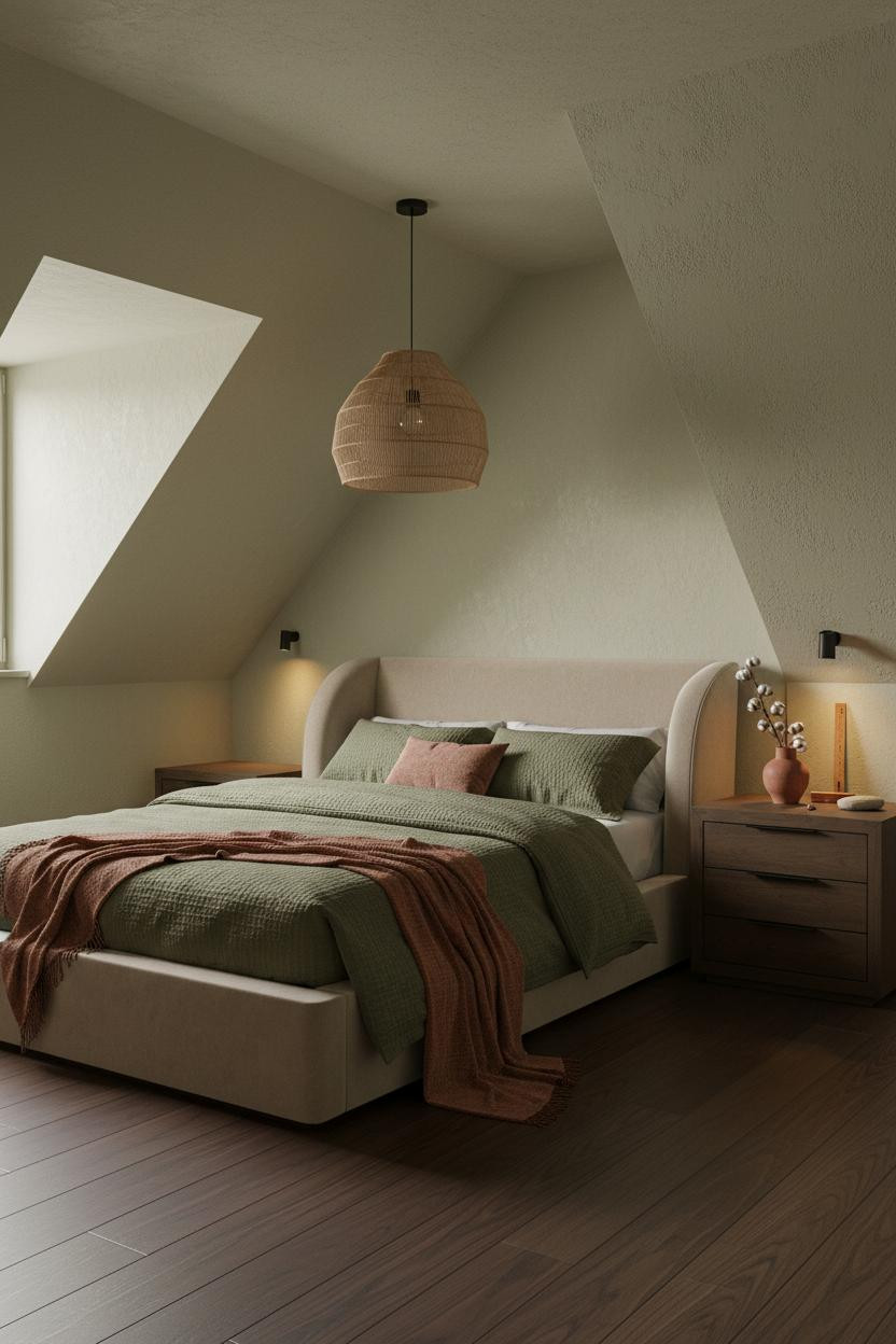 Low Ceiling Attic Bedroom Slanted Walls Dormer