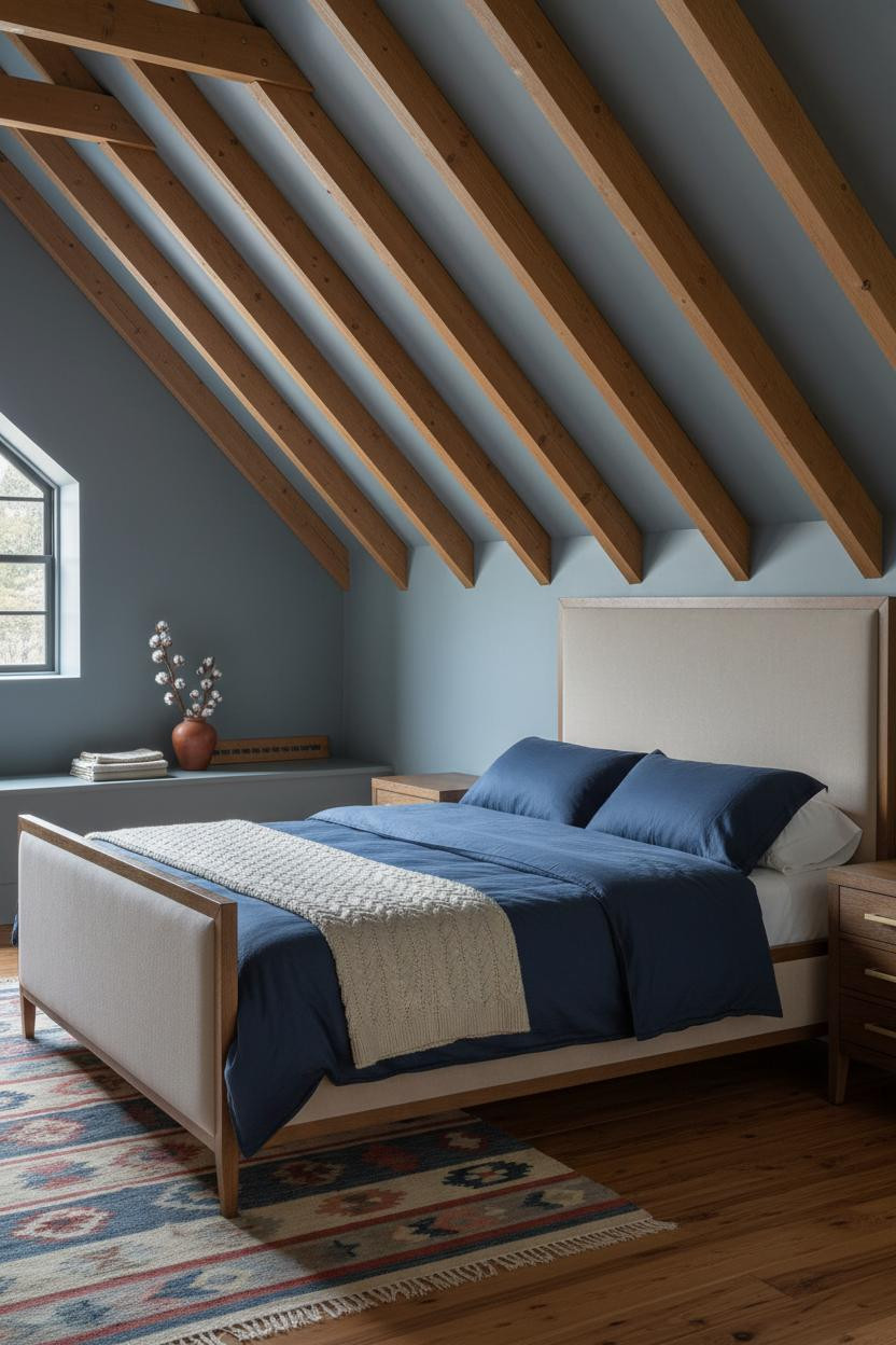 Low Ceiling Attic Bedroom Slanted Walls Dormer