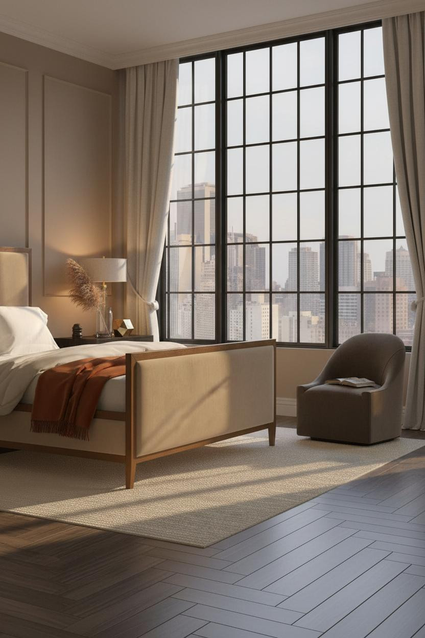 Modern Luxury Bedroom Art Deco Master Suite With Crittall Windows