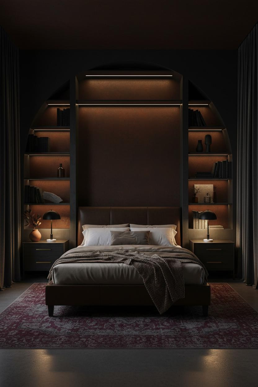 Luxury Black Bedroom Modern Master Suite