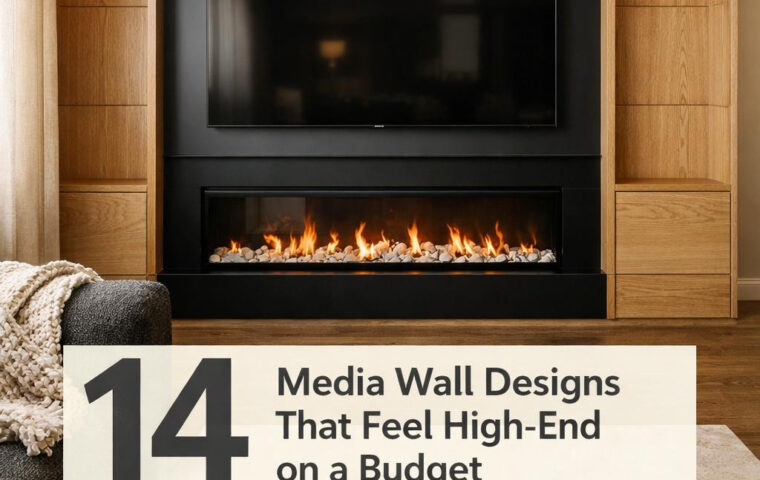 14+ Media Wall With Fireplace And Tv Designs That Feel High-End on a Budget
