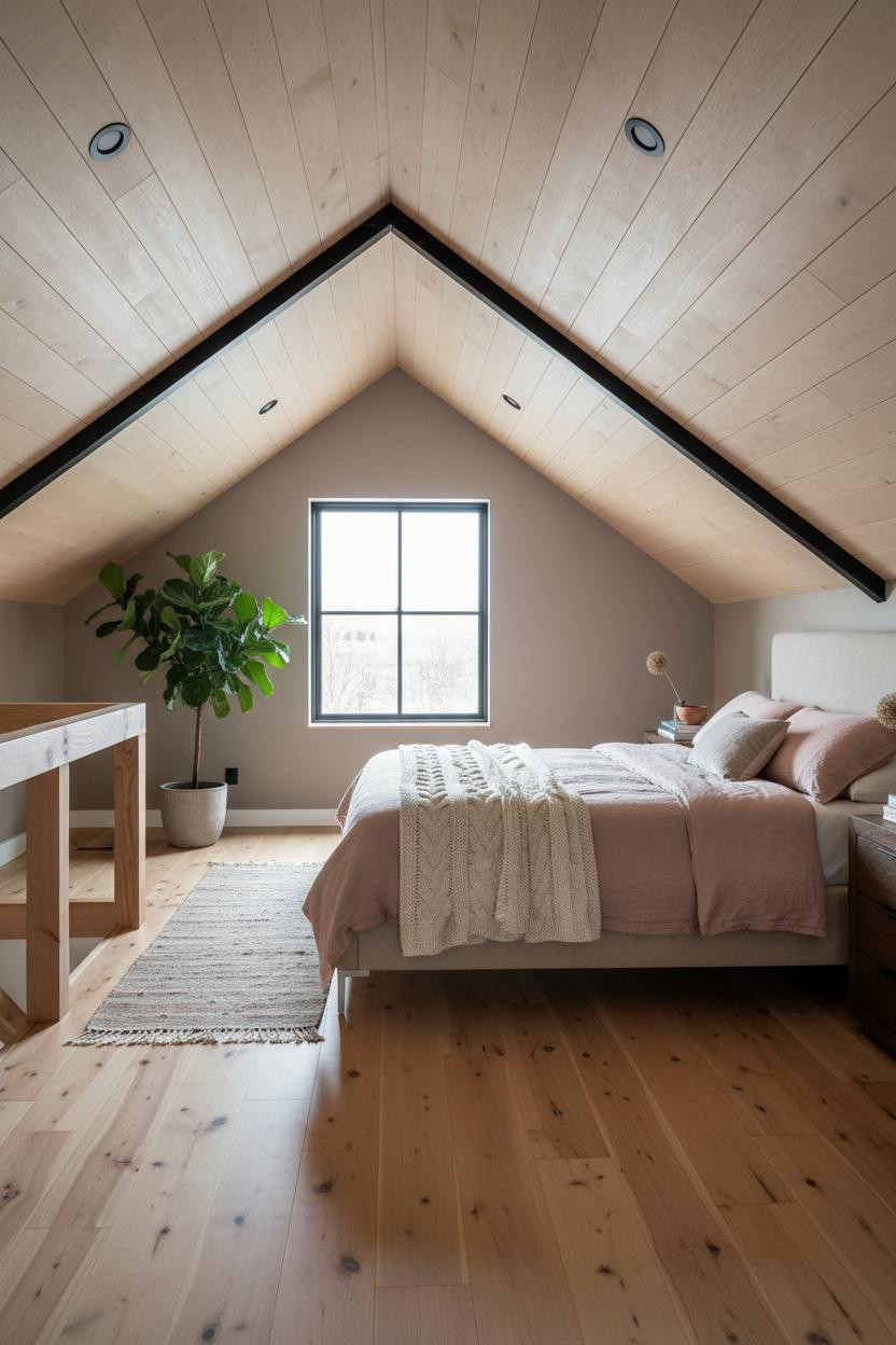 Mezzanine Bedroom Attic Loft Platform Bed