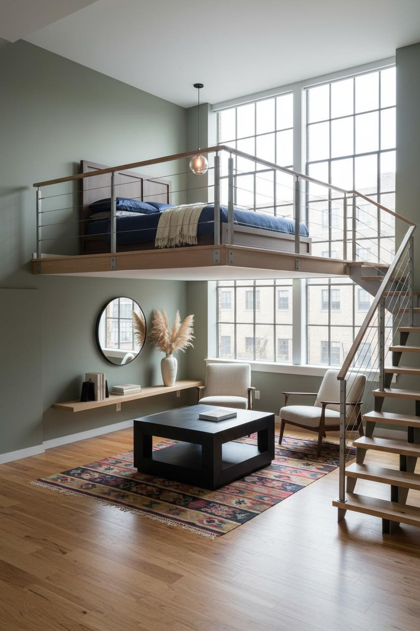 Mezzanine Bedroom Loft Platform Design