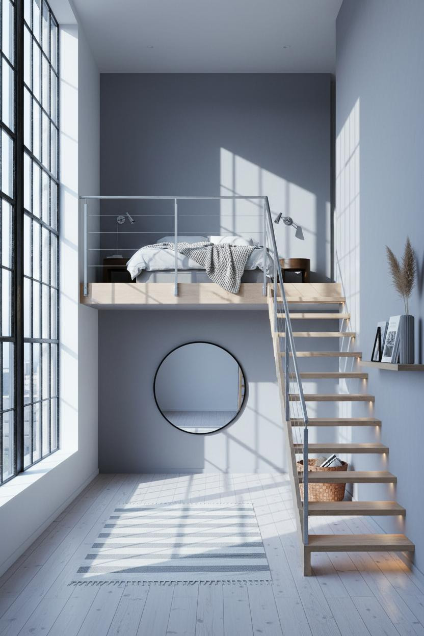 Mezzanine Bedroom Loft Platform Storage