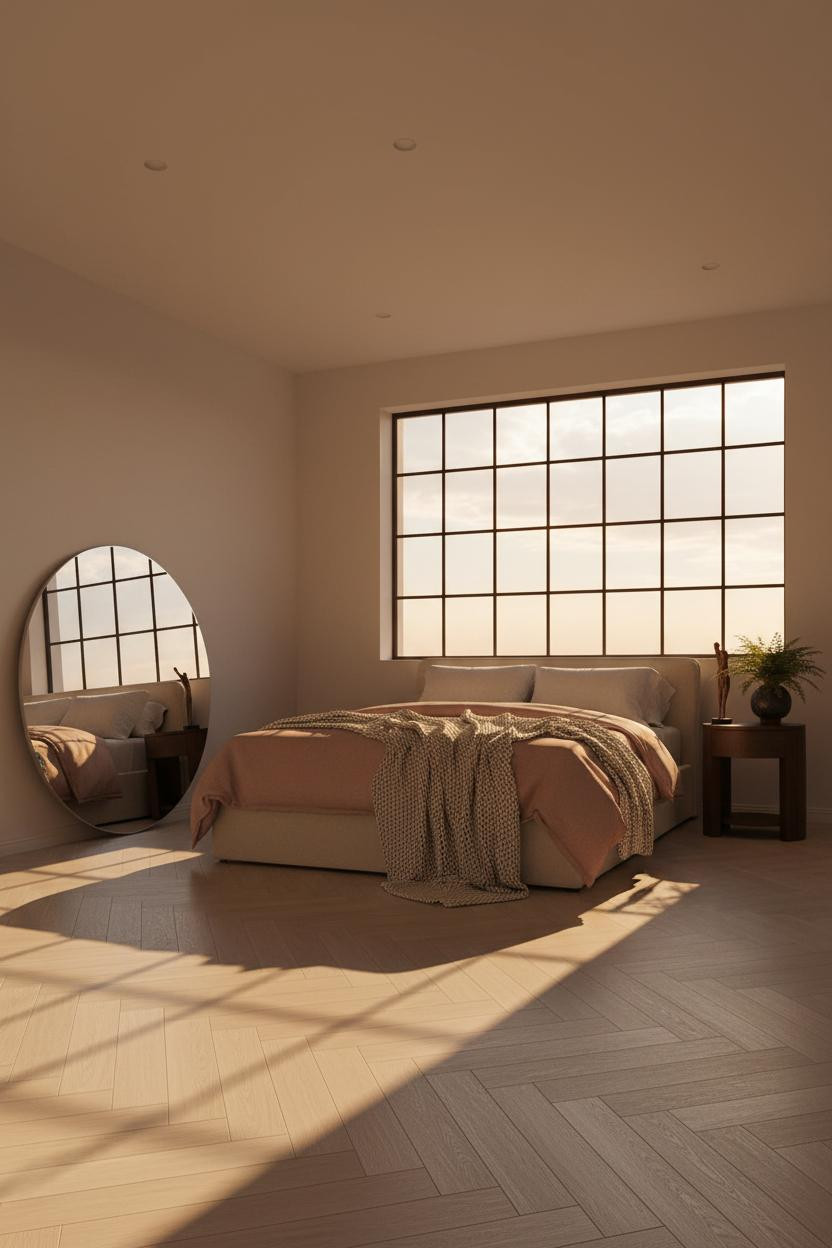 Minimalist Small Bedroom Window Light