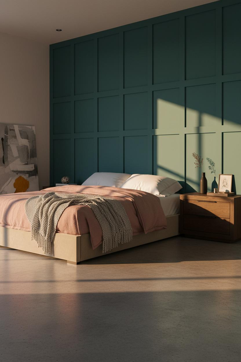 Modern Nightstand Contemporary Minimal Bedroom