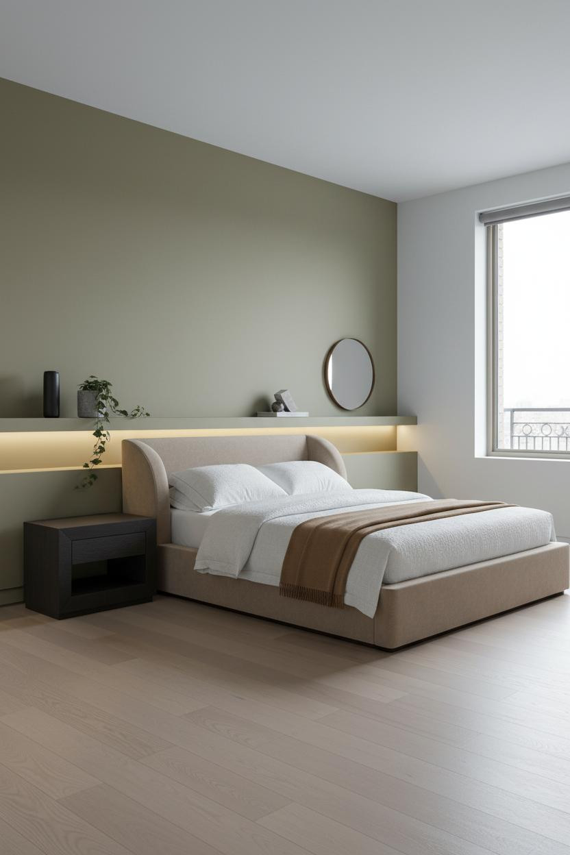 Modern Nightstand Floating Shelf Design