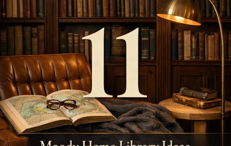 11+ Moody Home Library Ideas That Feel Like a Private Escape