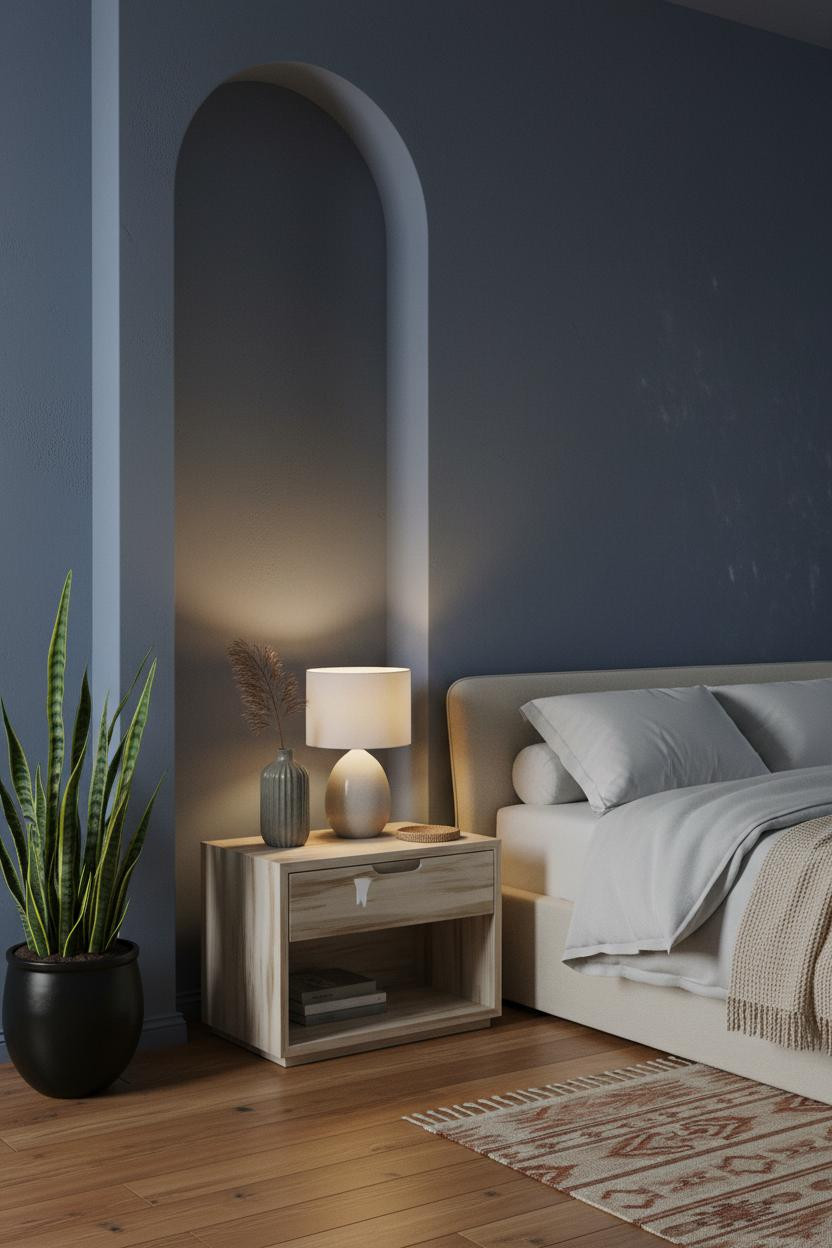 Nightstand Makeover Painted Indigo Alcove