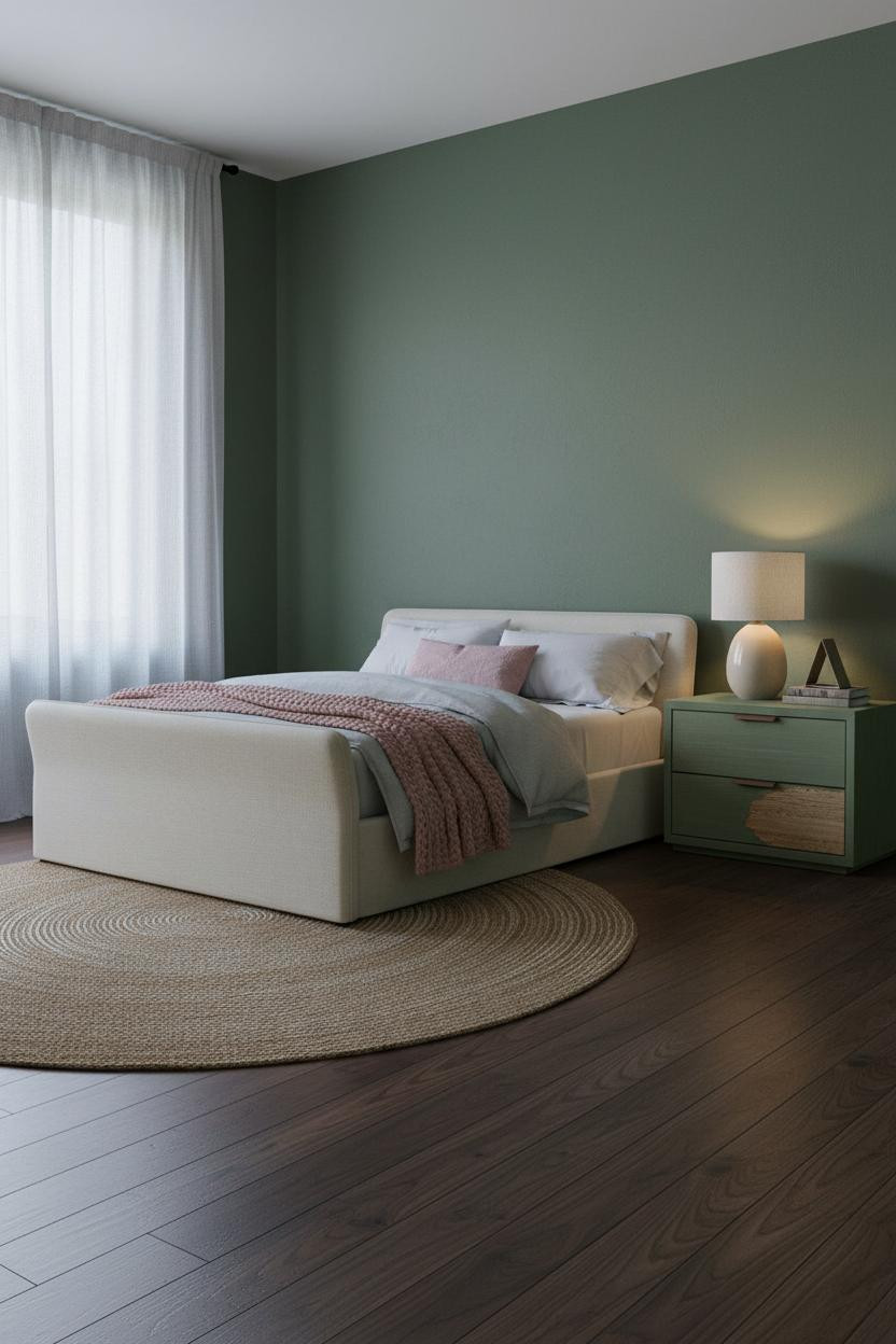 Nightstand Makeover Painted Sage Green