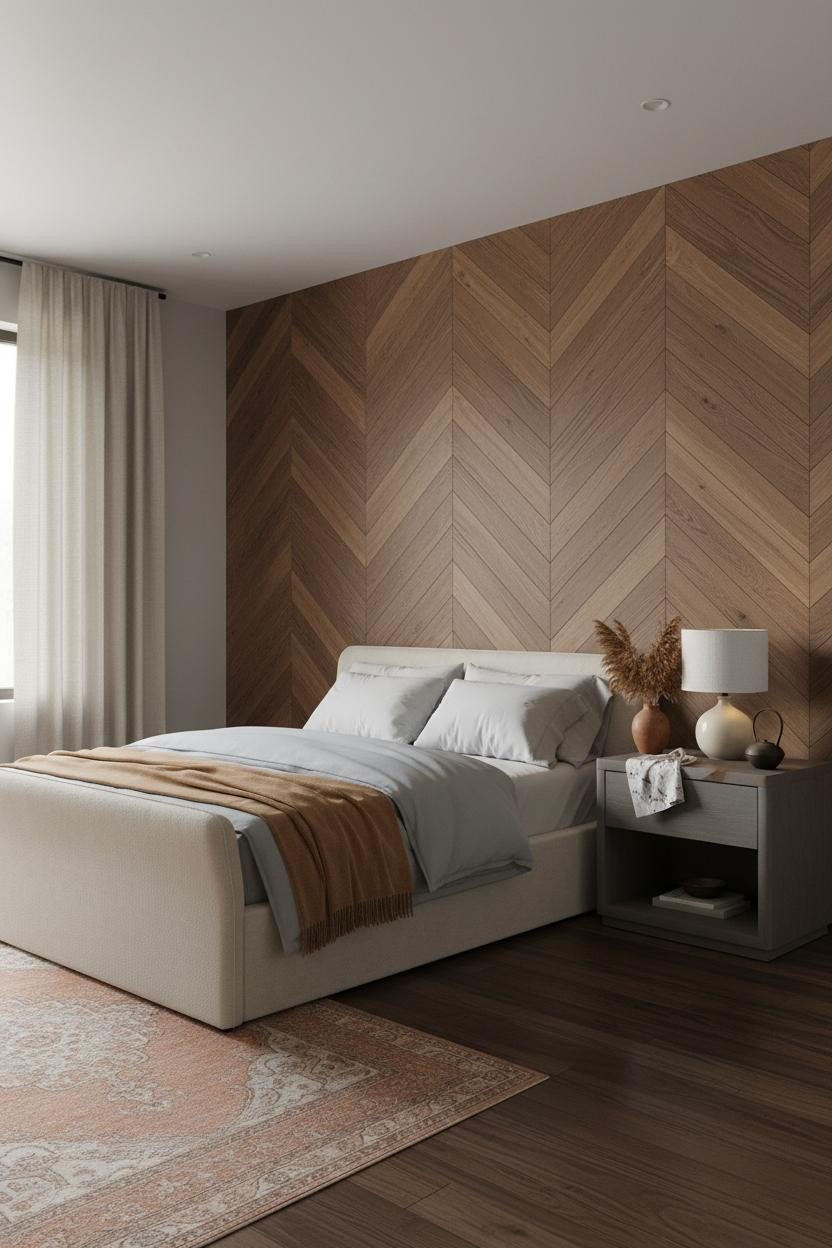 Nightstand Makeover Painted Walnut Accent