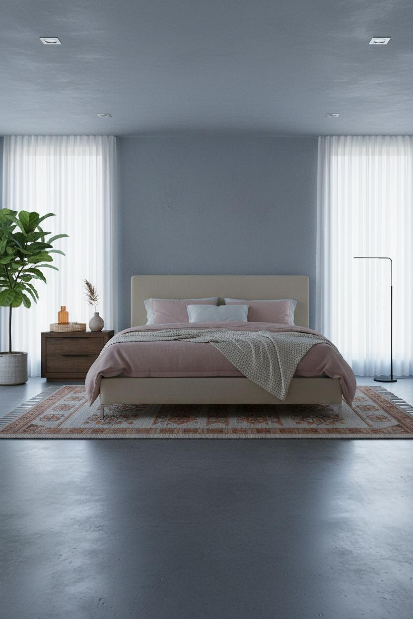 Platform Bed Coastal Bedroom Design