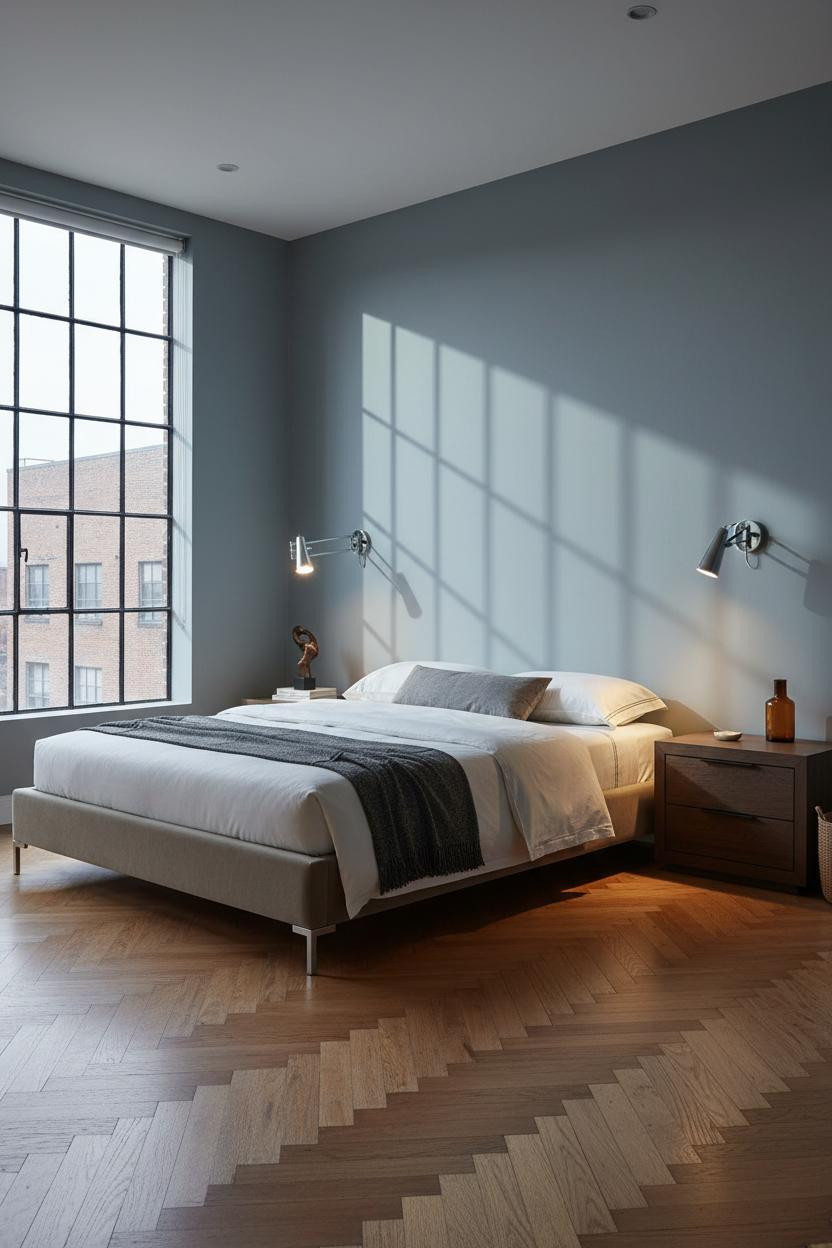 Platform Bed Modern Minimalist Bedroom