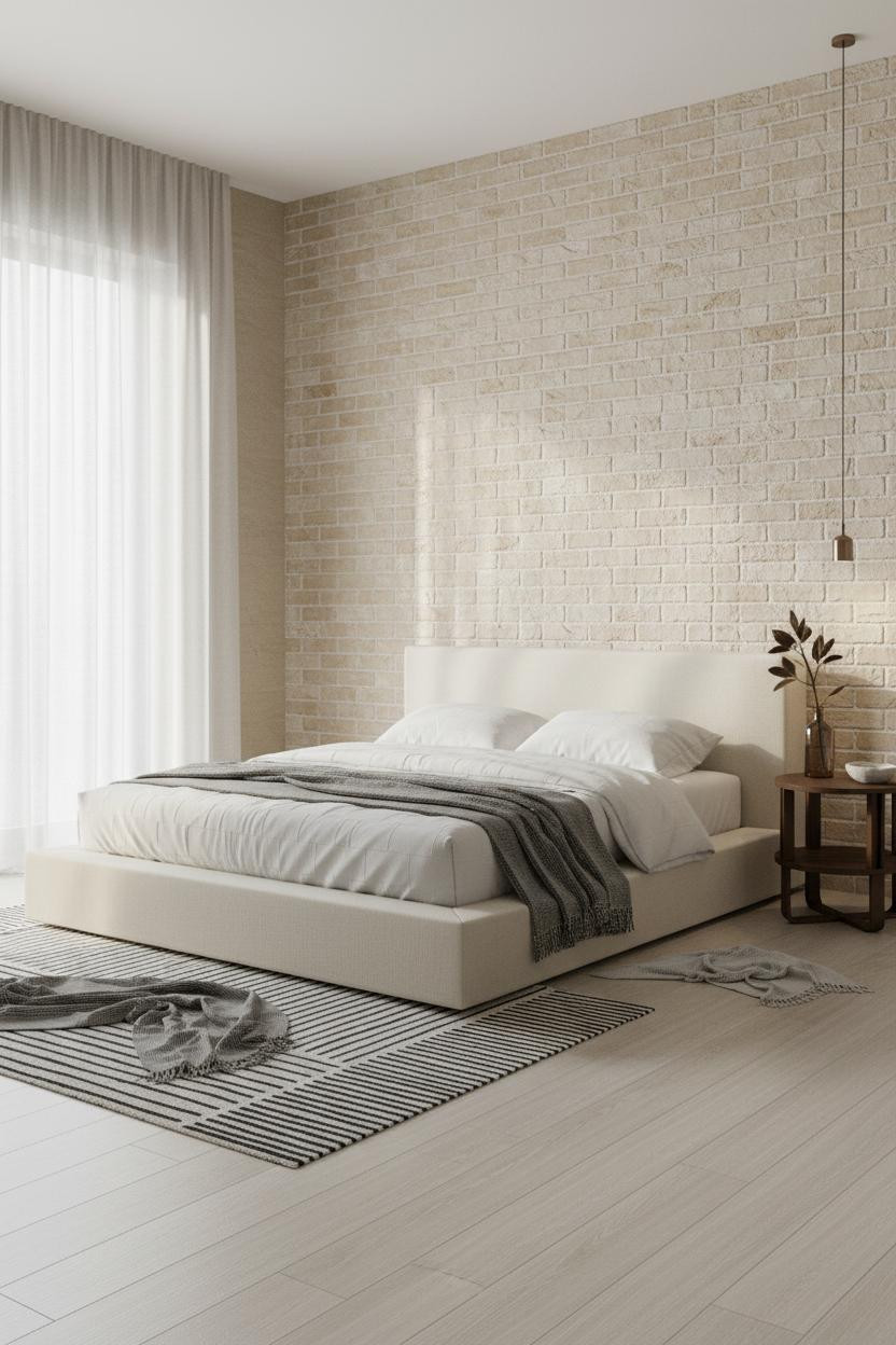 Quiet Luxury Bedroom Warm Brick