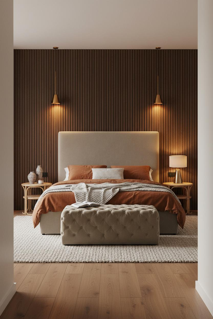 simple-bedroom-couples-charcoal-walnut-paneling.jpg