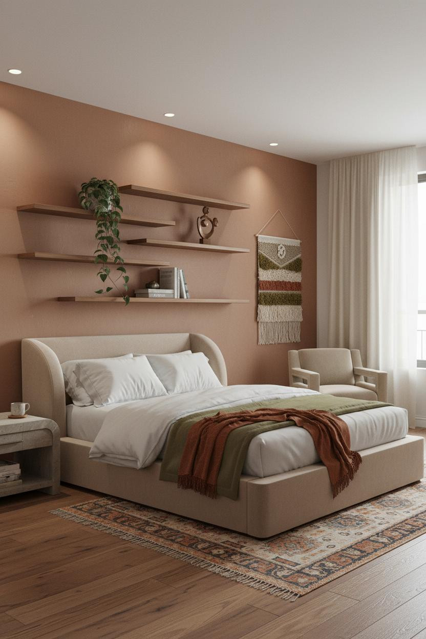 Single Woman Bedroom Boho Layered