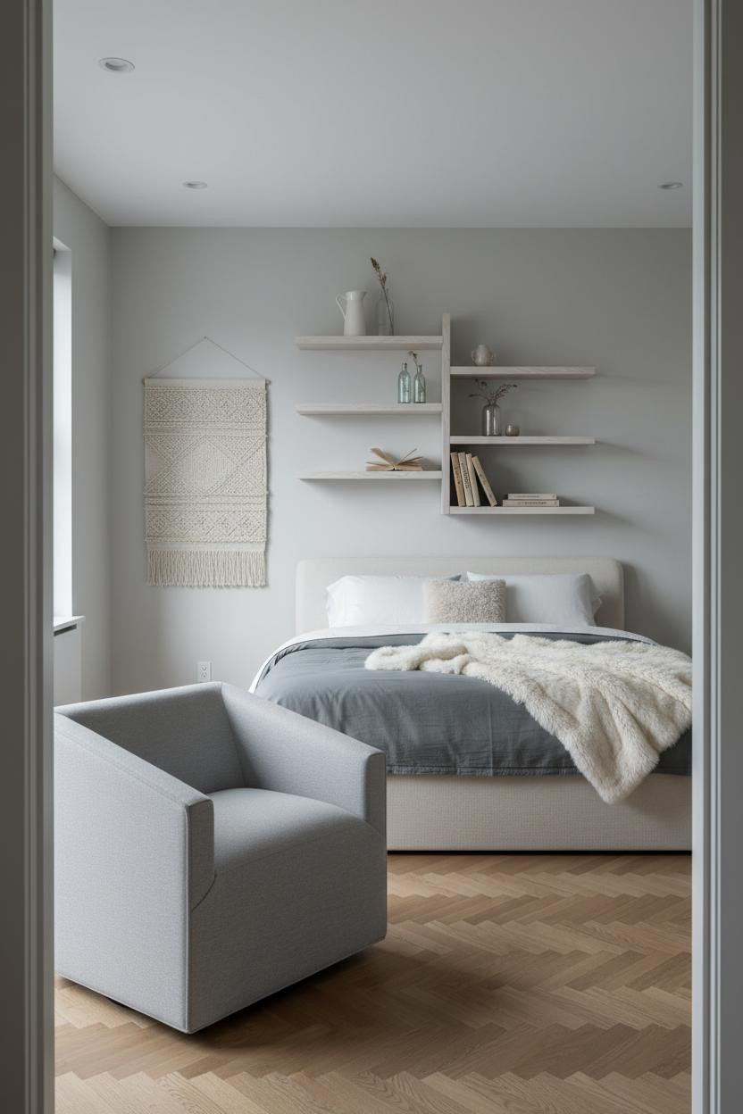 Single Woman Bedroom Minimal Feminine