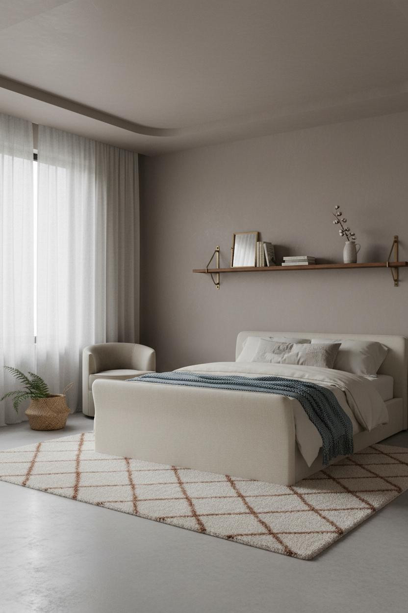 Single Woman Bedroom Rustic Refined