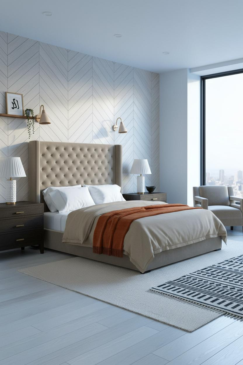 Single Woman Bedroom Scandi Feminine