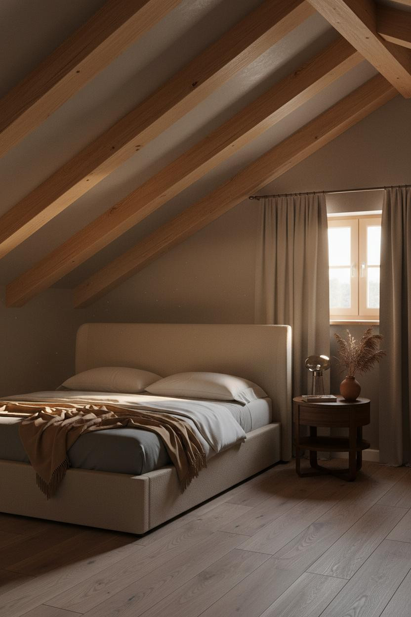 Slanted Ceiling Bedroom Dormer Window