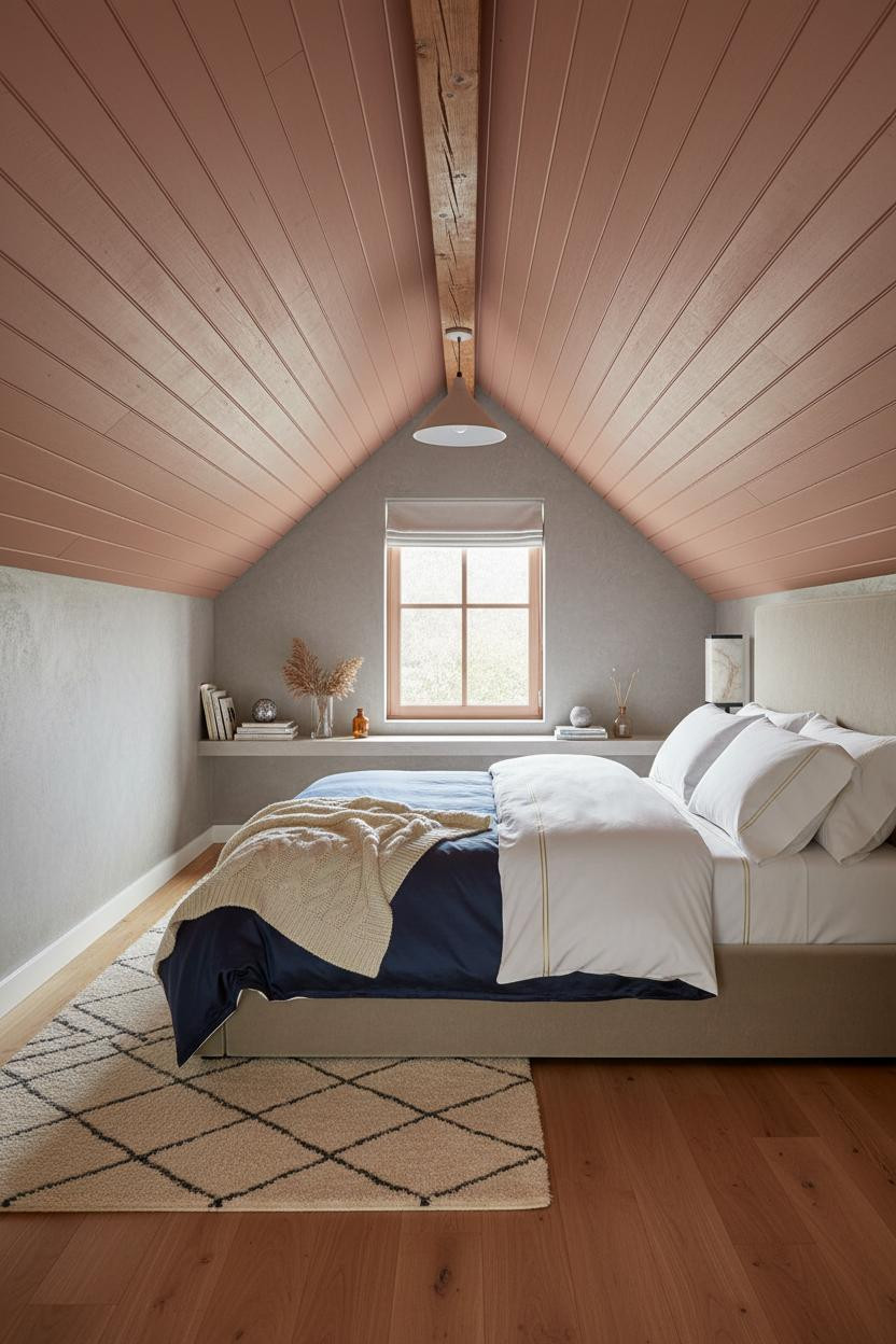 Sloped Ceiling Bedroom Attic Design