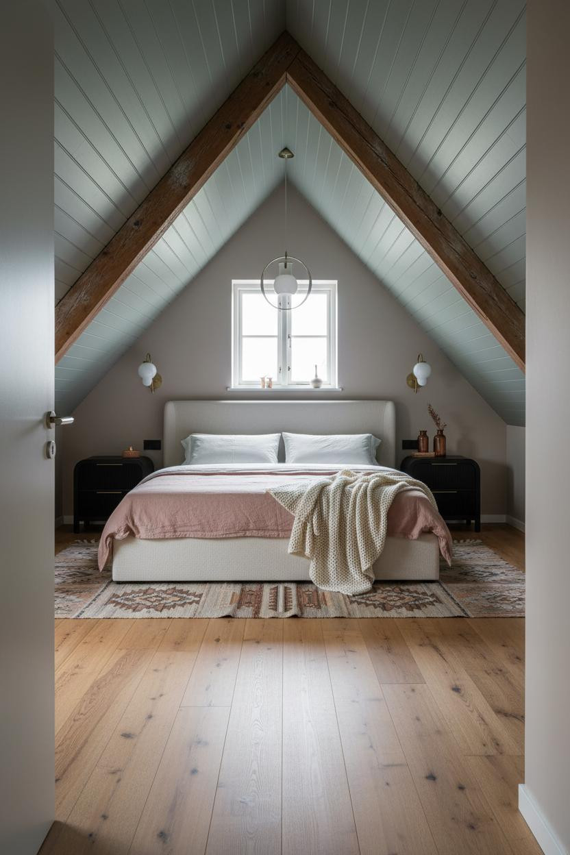 Sloped Ceiling Bedroom Attic Dormer