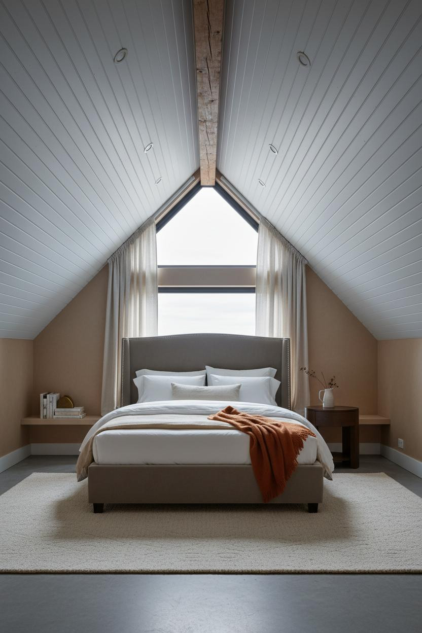 Sloped Ceiling Bedroom Attic Loft
