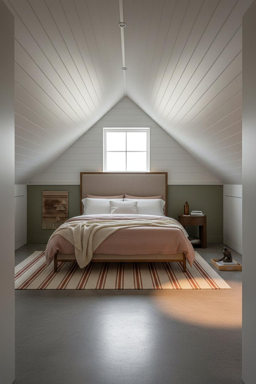 Sloped Ceiling Bedroom Attic Slanted Walls