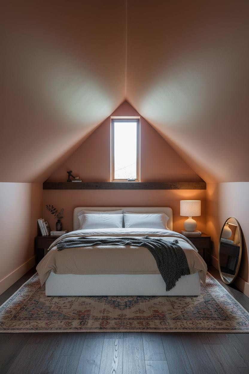 Small Attic Bedroom Dormer Alcove Low Ceiling