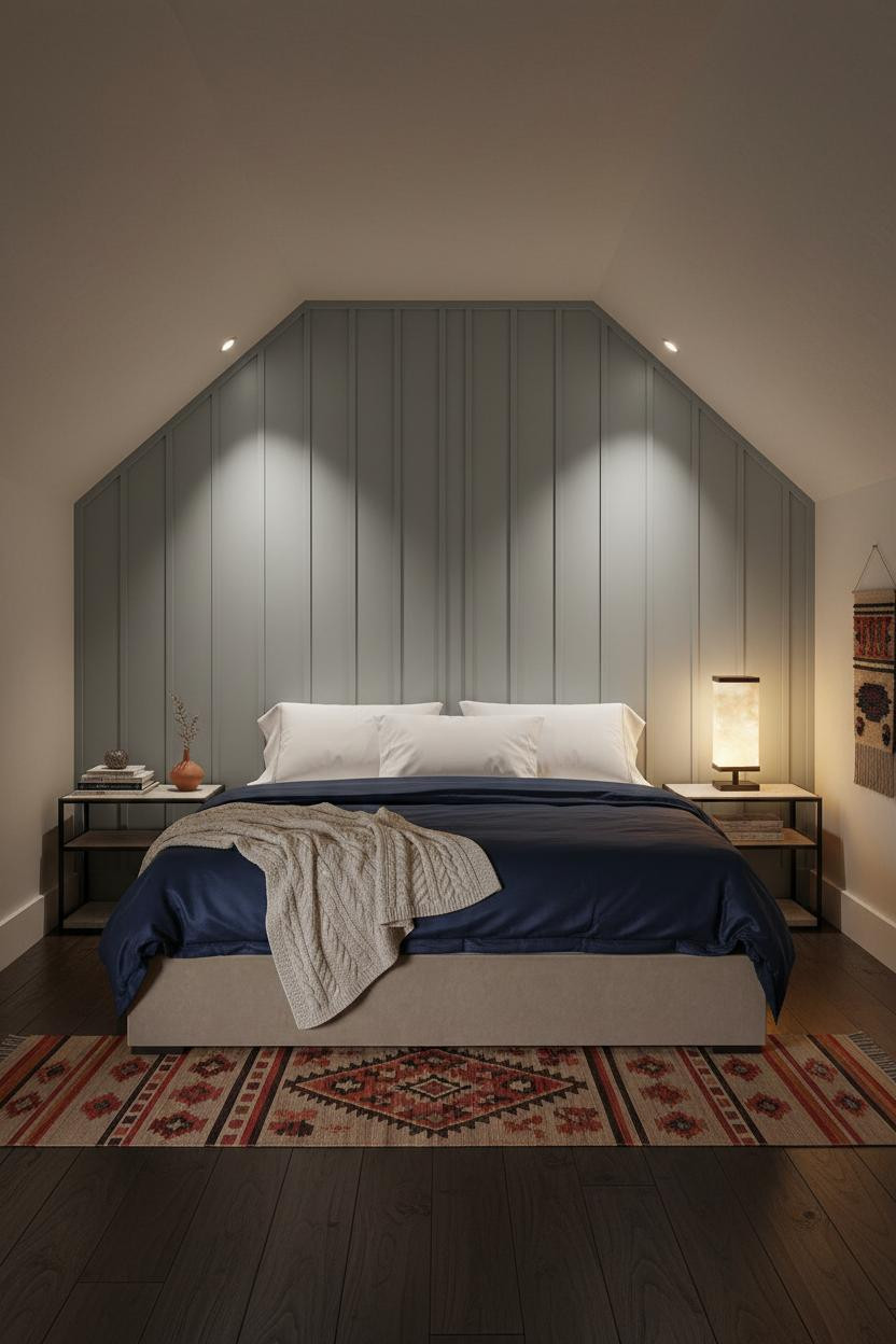 Small Attic Bedroom Low Ceiling Board Batten