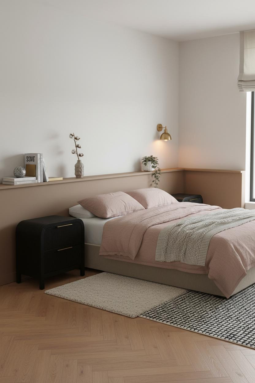 Small Bedroom Design Farmhouse Wainscoting