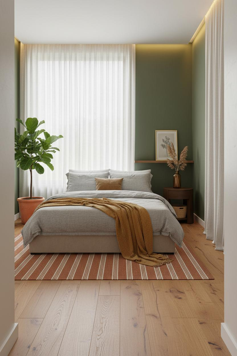 Small Bedroom DIY Botanical Modern Design