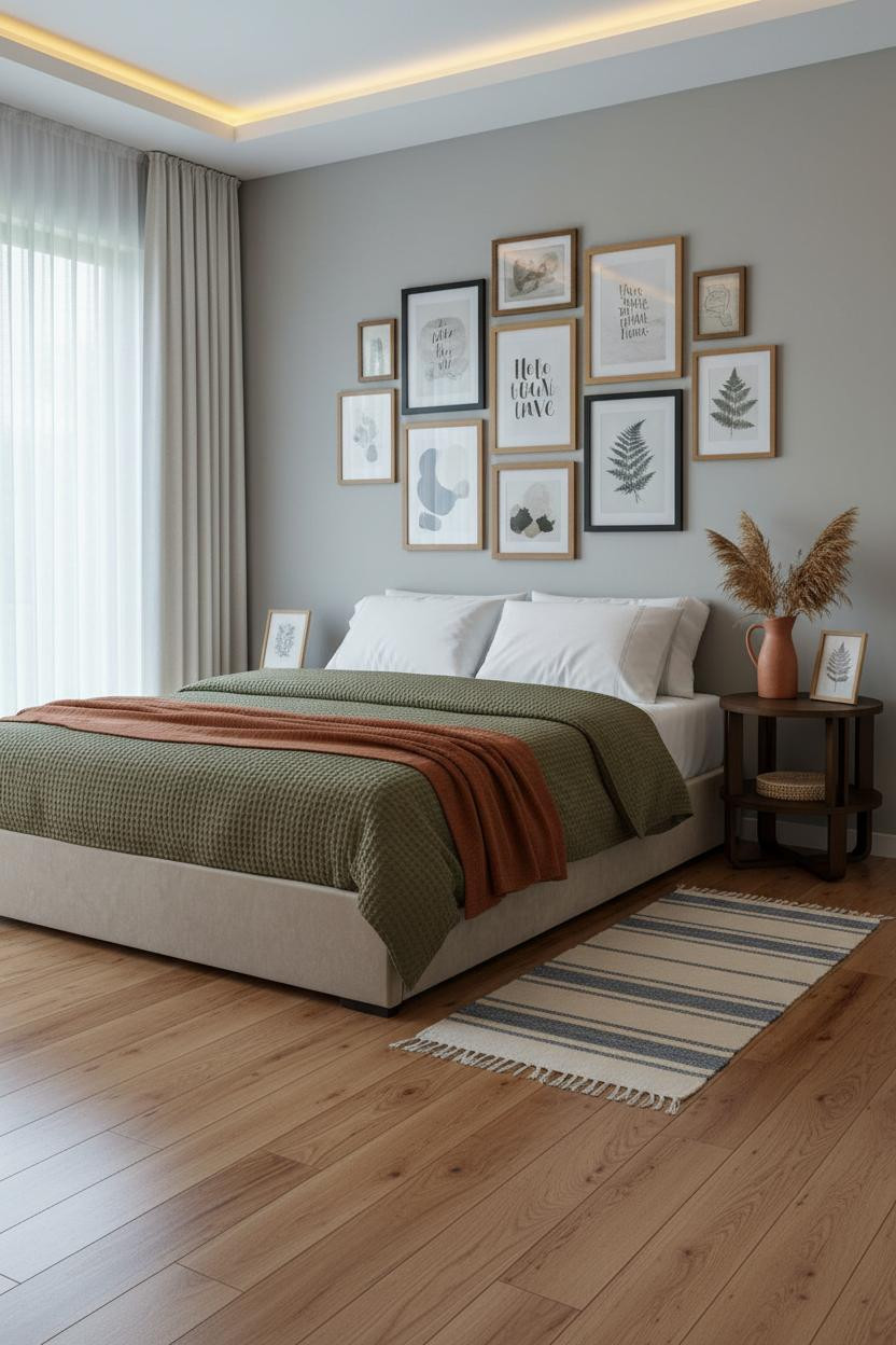 Small Bedroom Gallery Wall DIY