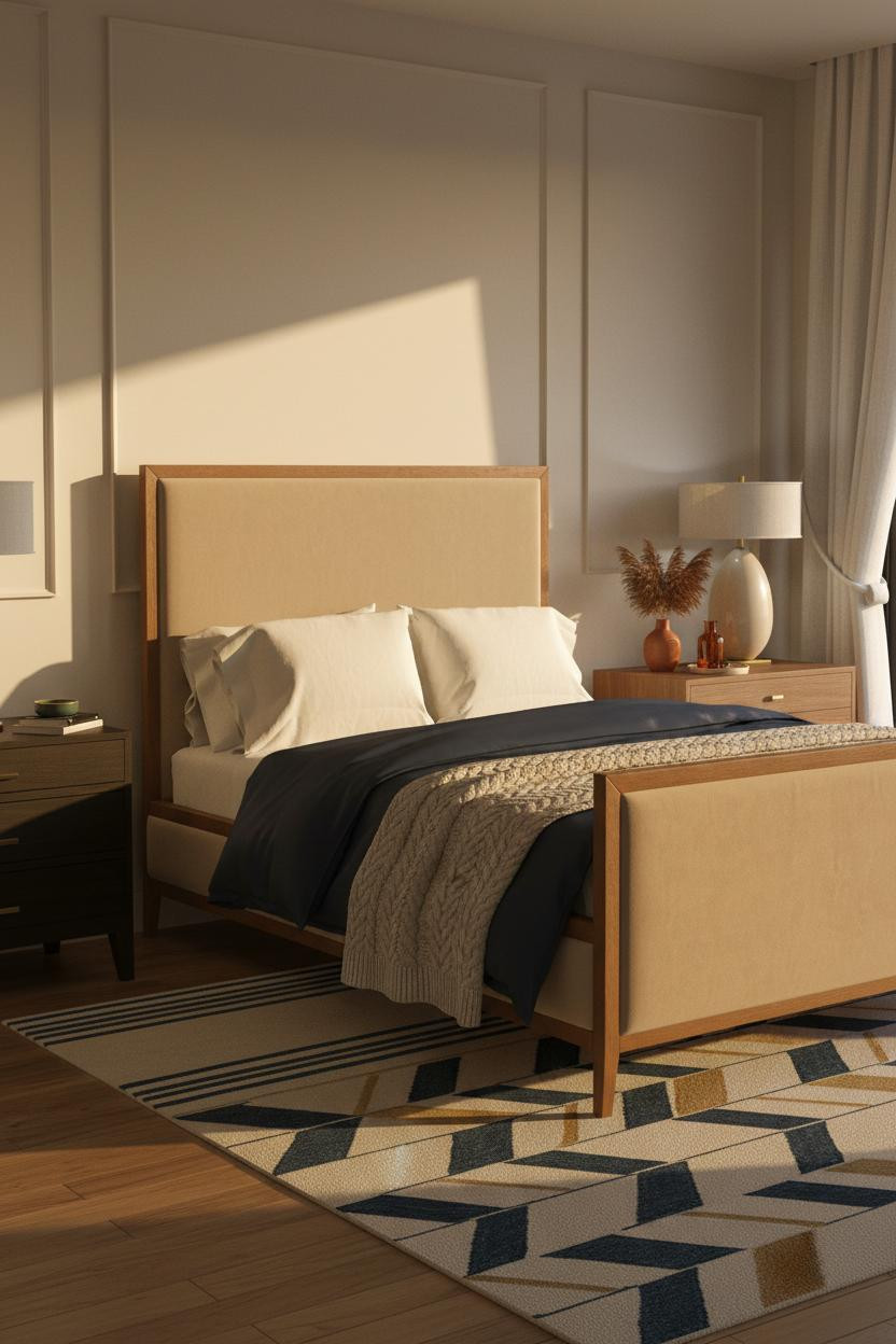 Small Bedroom Japandi Minimalist Design