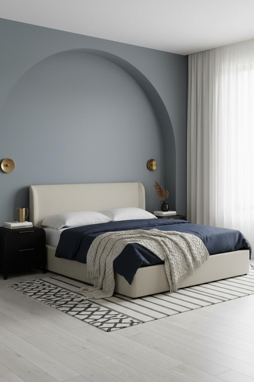 Small Bedroom Layout Japandi Niche Design