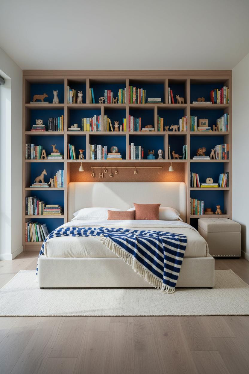 Small Kids Room Cobalt Bookshelf