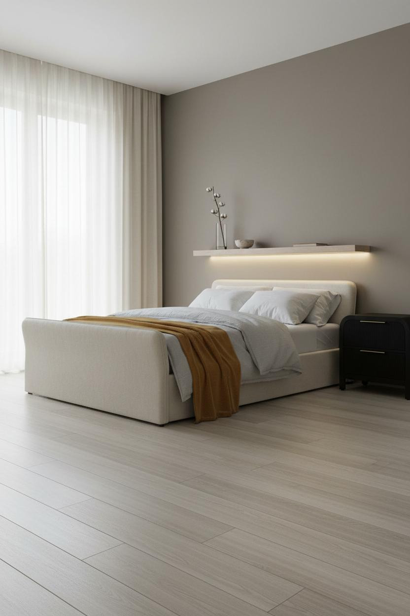 Small Nightstand Narrow Floating Shelf