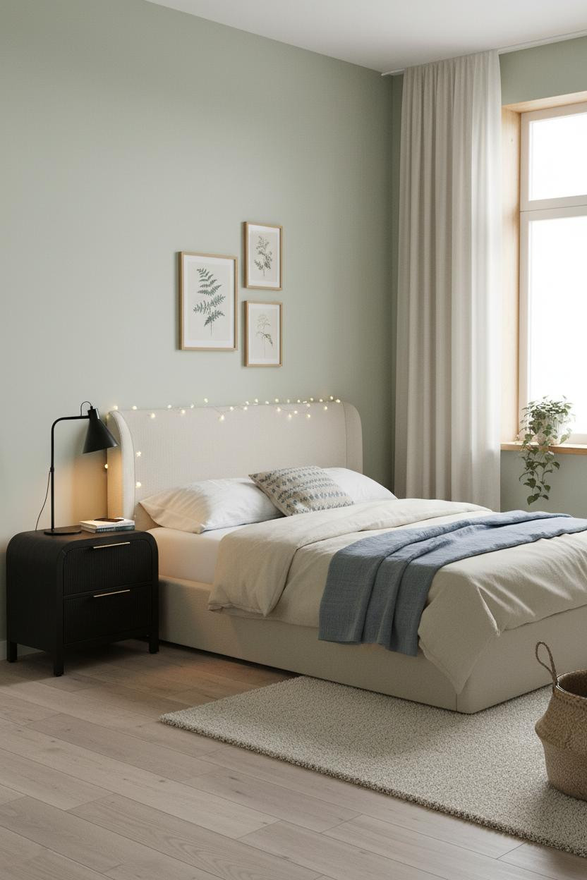 Small Teen Bedroom Scandi Layout