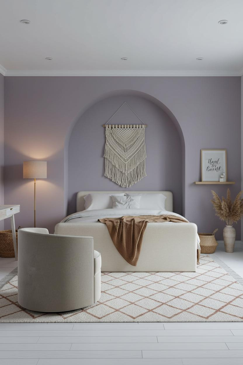 Teen Bedroom Makeover Boho Lavender Room Design