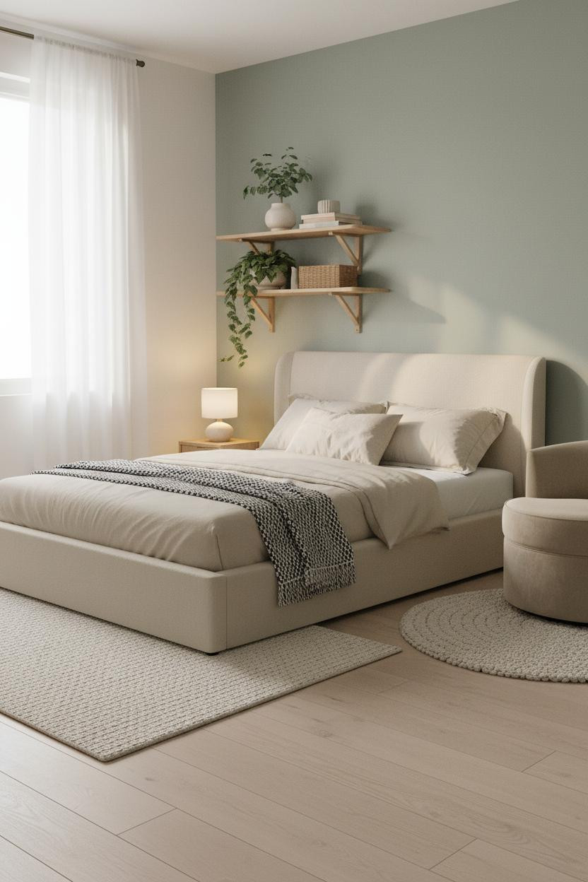 Teen Bedroom Scandi Aesthetic Sage Green