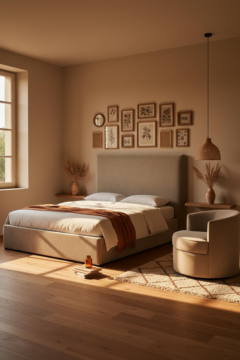 Teen Boho Bedroom Gallery Wall Accent