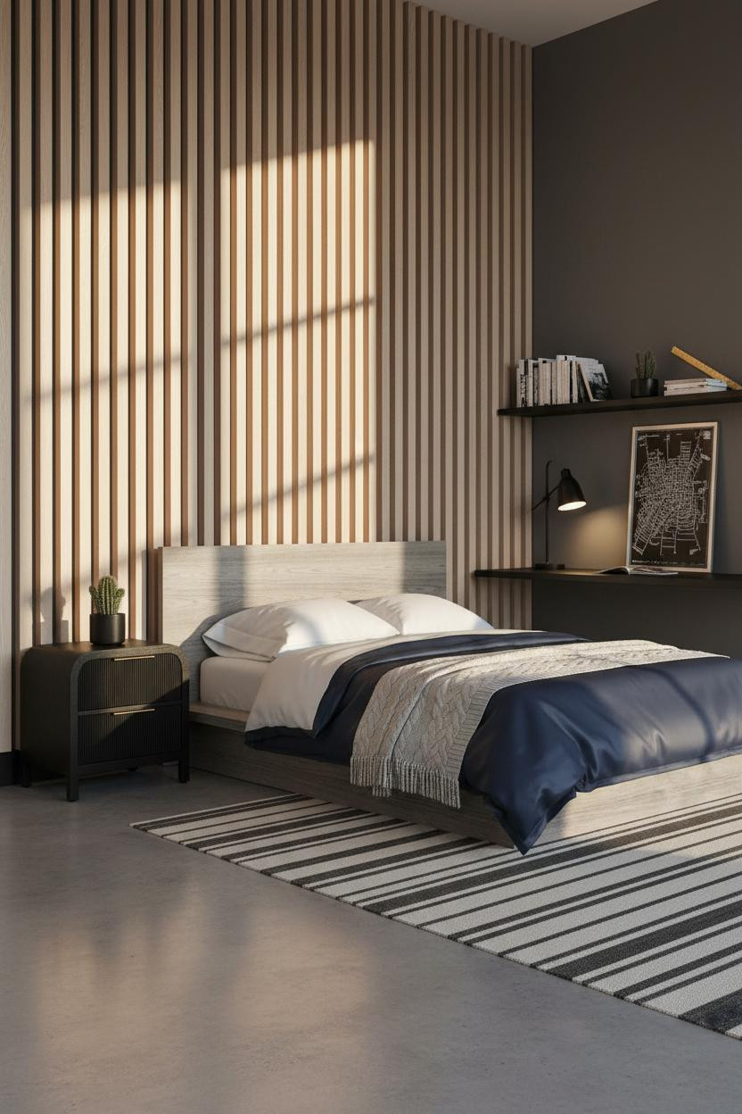 Older Teen Boy Bedroom Modern Loft