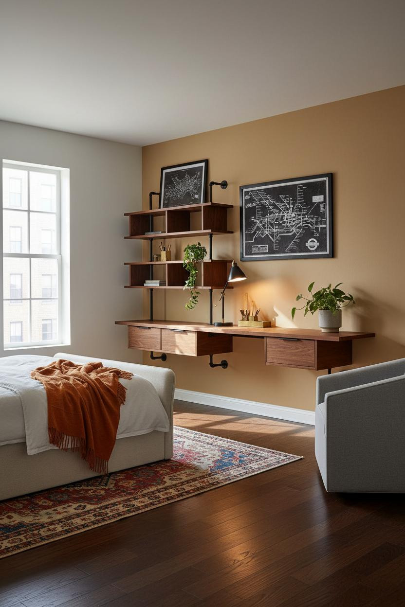 Older Teen Boy Bedroom Modern Study