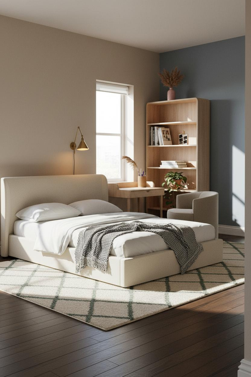 Trendy Teen Bedroom Scandi Boho Shelving